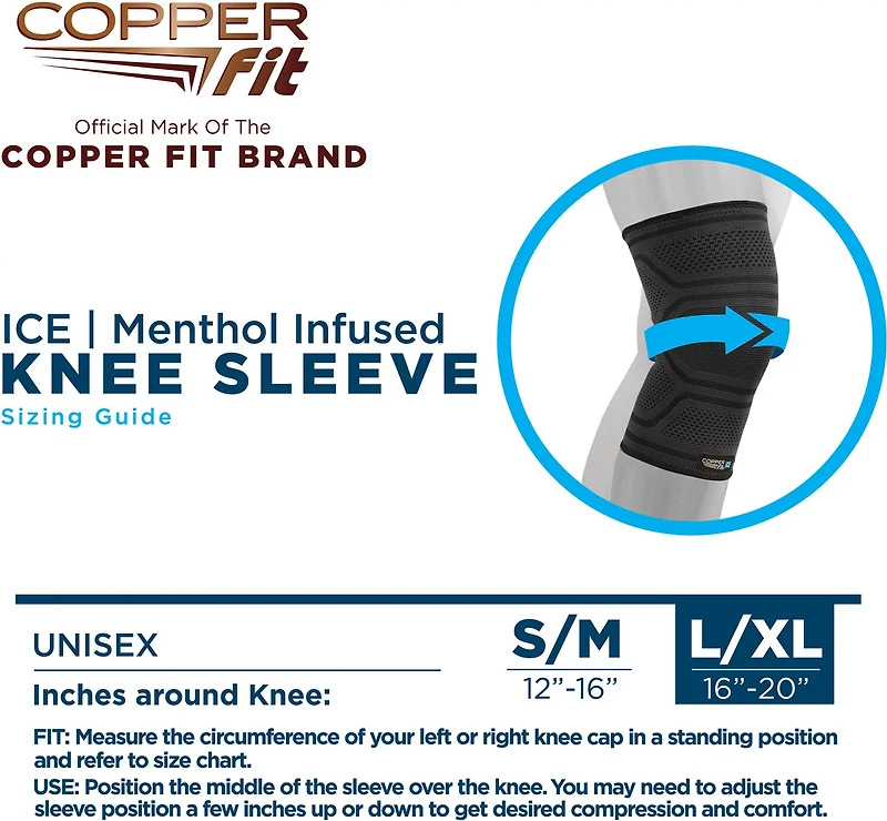 Copper Fit Small/Medium Ice Knee Sleeve