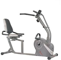 Sunny Health & Fitness Cross Trainer Magnetic Recumbent Bike & Arm Exercisers