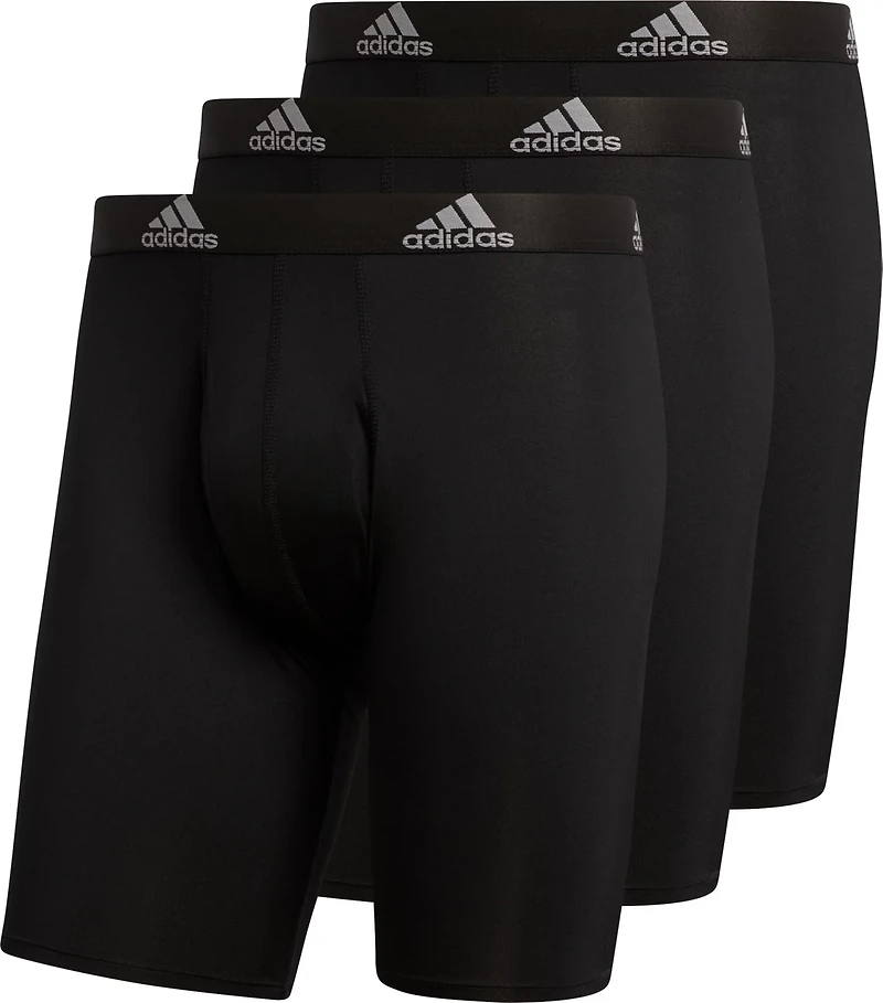 adidas Men's Performance Long Boxer Briefs 3-Pack