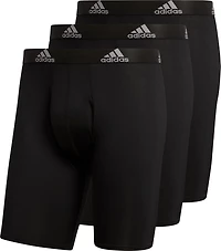 adidas Men's Performance Long Boxer Briefs 3-Pack
