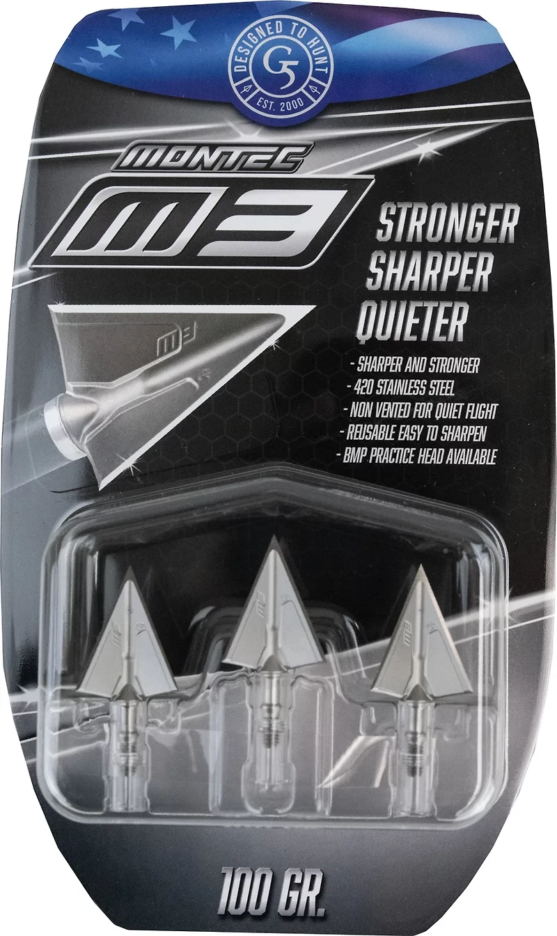 G5 Montec M3 Broadheads 3-Pack