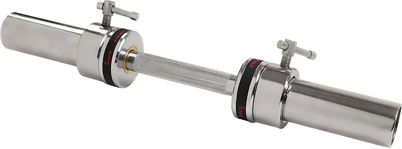 Sunny Health & Fitness 20 in Olympic Single Dumbbell Handlebar with Ring Collars