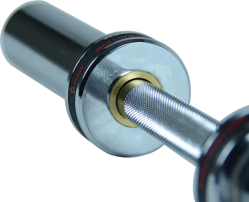 Sunny Health & Fitness 20 in Olympic Single Dumbbell Handlebar with Ring Collars