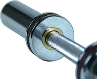 Sunny Health & Fitness 20 in Olympic Single Dumbbell Handlebar with Ring Collars