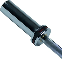 Sunny Health & Fitness 20 in Olympic Single Dumbbell Handlebar with Ring Collars