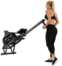 Sunny Health & Fitness Obsidian Surge Water Rowing Machine