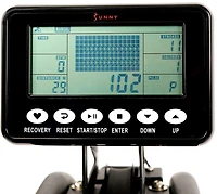 Sunny Health & Fitness Obsidian Surge Water Rowing Machine