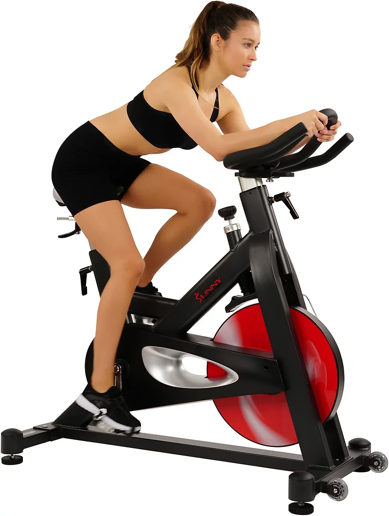 Sunny Health & Fitness Evolution Pro Magnetic Belt Drive Indoor Cycling Bike