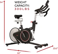 Sunny Health & Fitness SF-B1709 Magnetic Belt Rear Drive Indoor Cycling Bike
