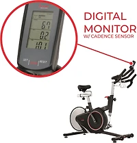 Sunny Health & Fitness SF-B1709 Magnetic Belt Rear Drive Indoor Cycling Bike