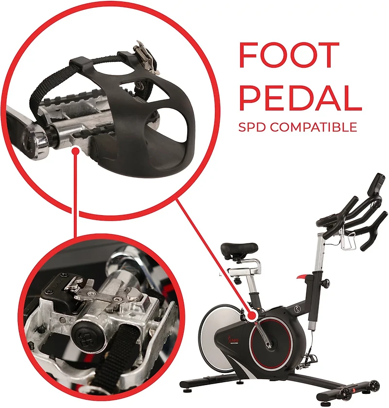Sunny Health & Fitness SF-B1709 Magnetic Belt Rear Drive Indoor Cycling Bike