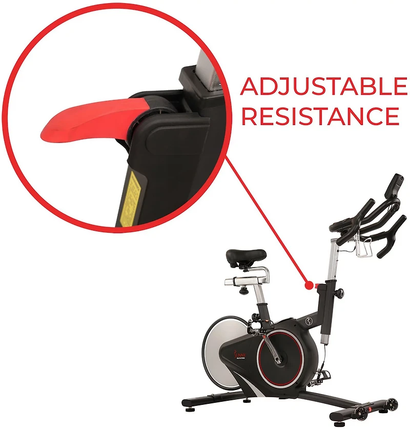 Sunny Health & Fitness SF-B1709 Magnetic Belt Rear Drive Indoor Cycling Bike