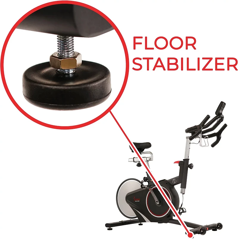 Sunny Health & Fitness SF-B1709 Magnetic Belt Rear Drive Indoor Cycling Bike