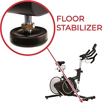 Sunny Health & Fitness SF-B1709 Magnetic Belt Rear Drive Indoor Cycling Bike