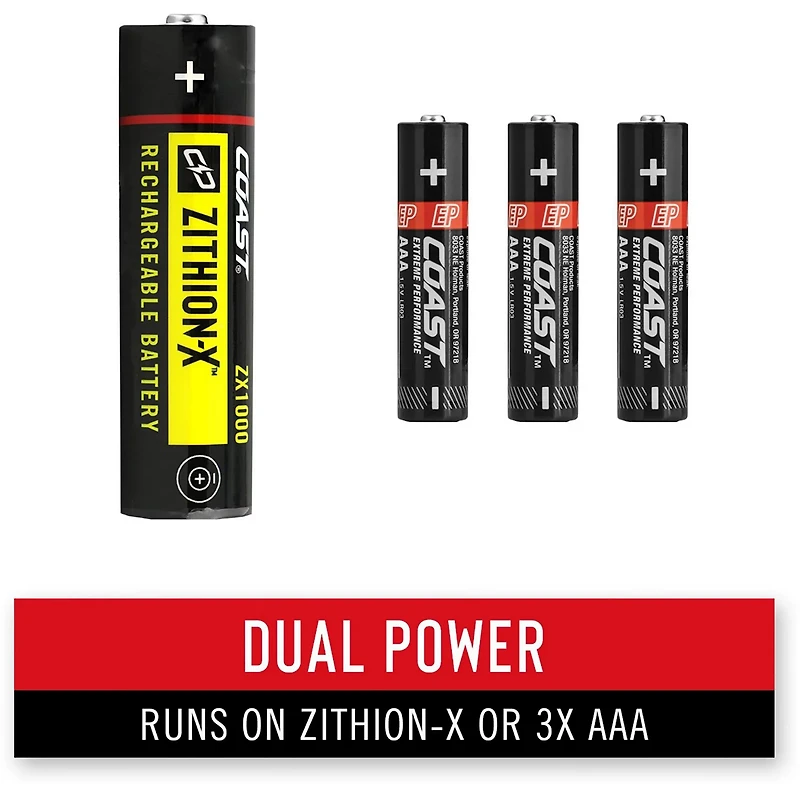 Coast XP11R Rechargeable Dual Power Flashlight