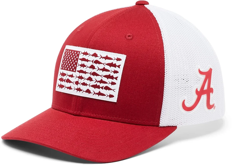 Columbia Sportswear Men's University of Alabama Mesh Fish Flag Ball Cap