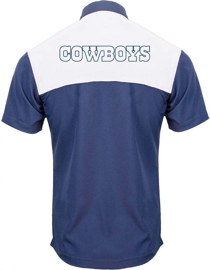 Antigua Men's Dallas Cowboys Angler Woven Button-Down Shirt