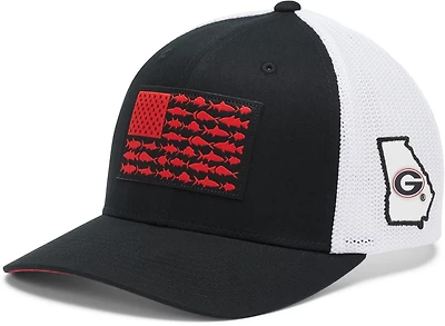 Columbia Sportswear Men's University of Georgia Mesh Fish Flag Ball Cap