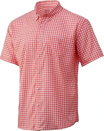 Huk Men's Teaser Gingham Button-Down T-shirt