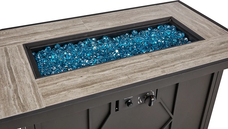 Mosaic 42 in x 24 in Kingsland Gas Fire Pit