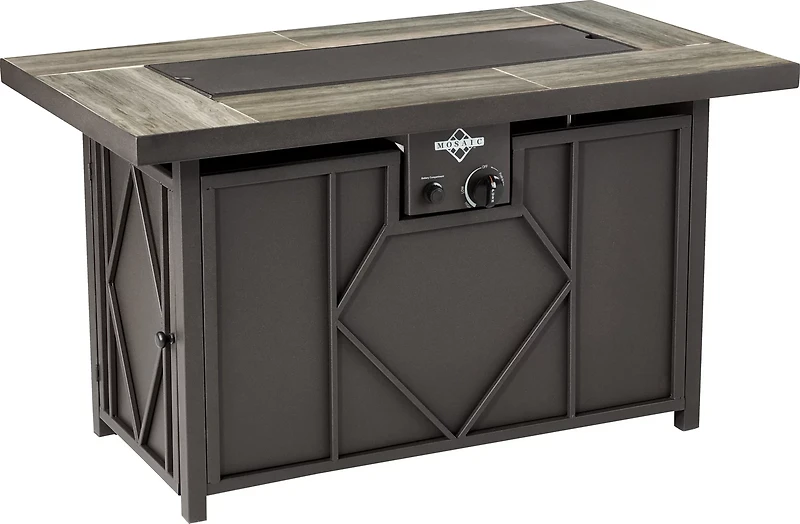 Mosaic 42 in x 24 in Kingsland Gas Fire Pit