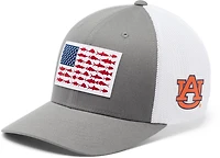 Columbia Men's Auburn University PFG Mesh Fish Flag Ball Cap