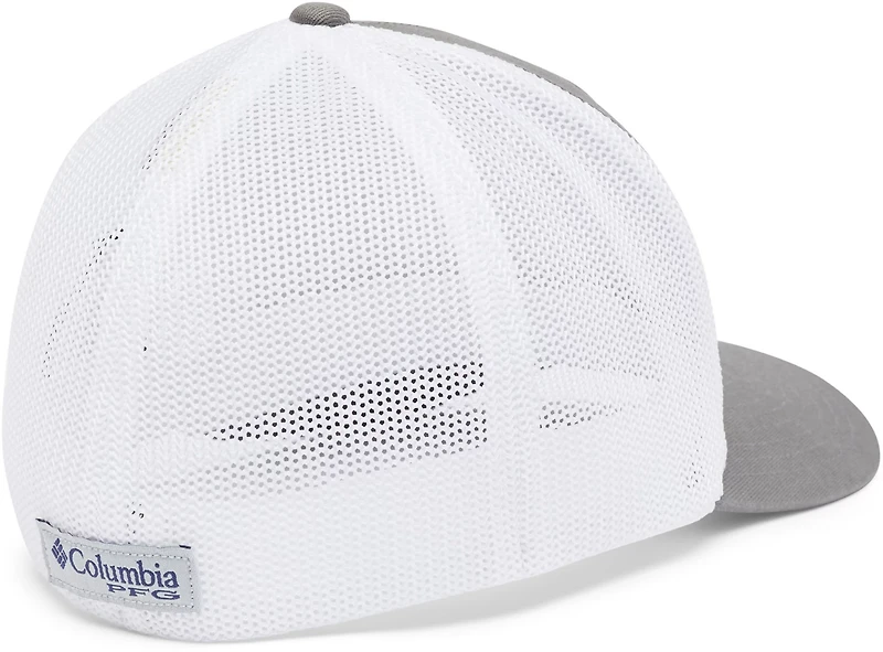 Columbia Men's University of Georgia PFG Mesh Fish Flag Ball Cap