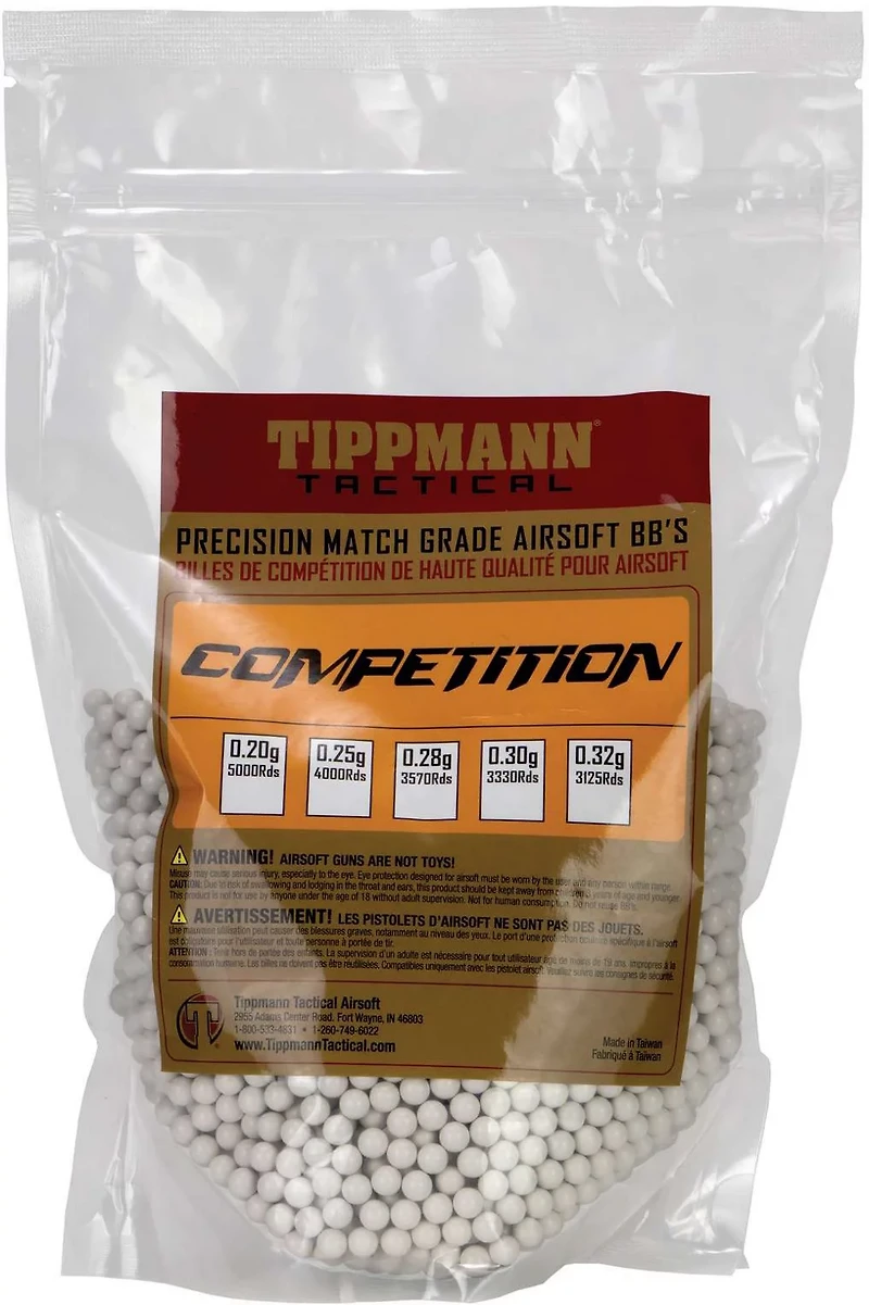 Tippman Competition Precision Match Grade Airsoft 6mm BBs 3,570-Pack