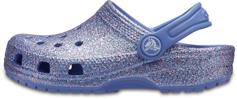 Crocs Girls' Classic Glitter Clogs