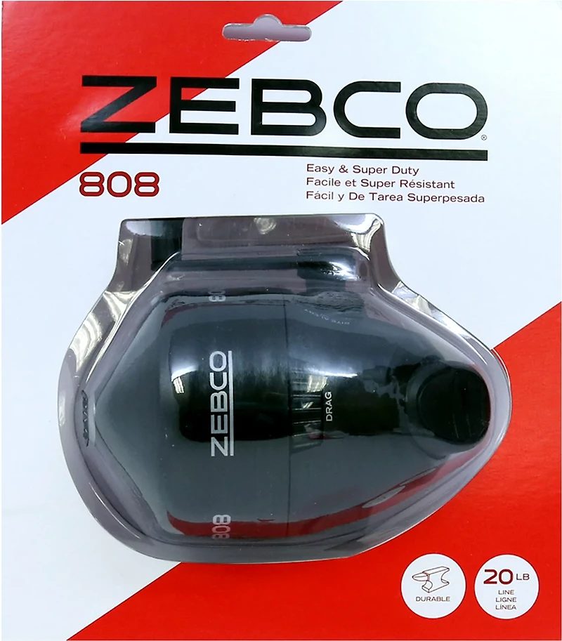 Zebco 808 Reel 2.6:1 Spincast Clam