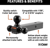 CURT Multi-Ball Mount