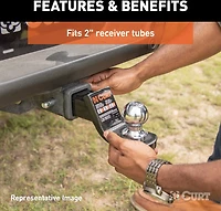 CURT 2 in SQ Ball Mount Pack