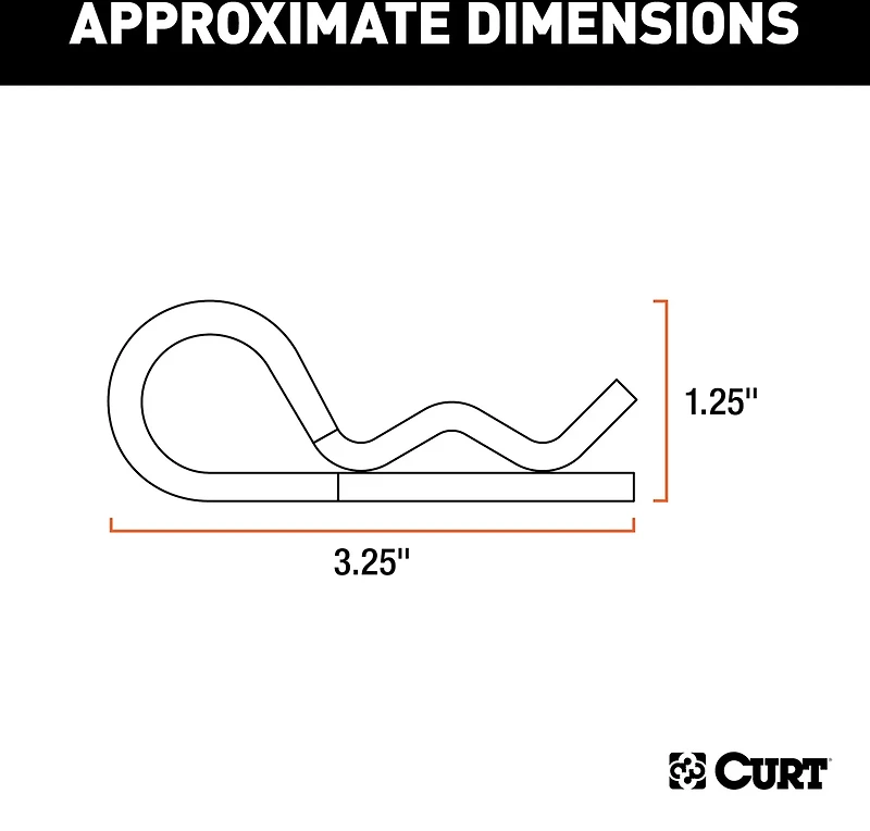 CURT Hitch Clips 3-Pack