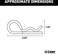 CURT Hitch Clips 3-Pack
