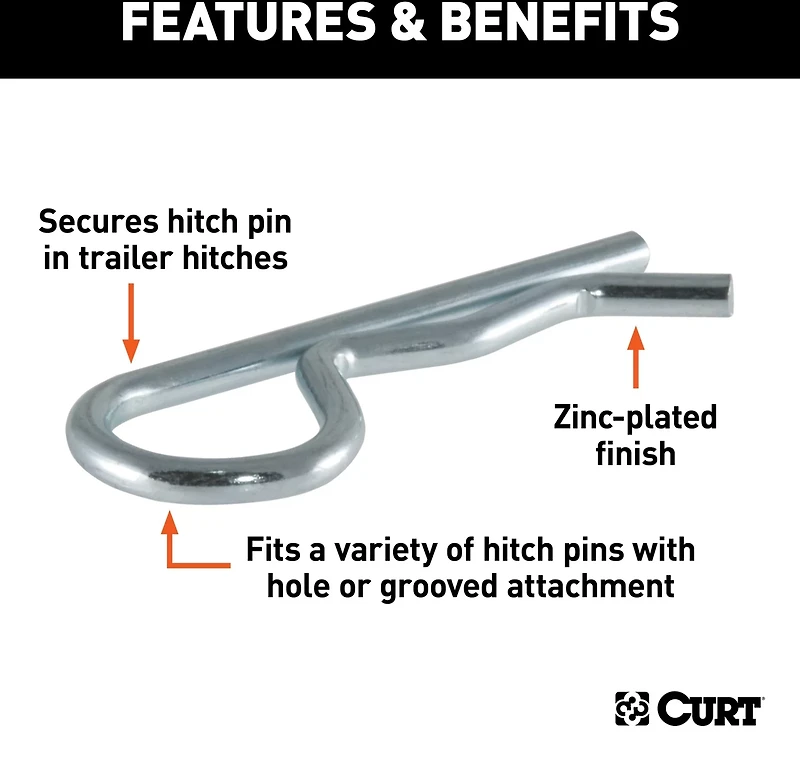 CURT Hitch Clips 3-Pack