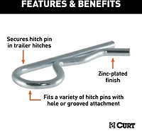 CURT Hitch Clips 3-Pack