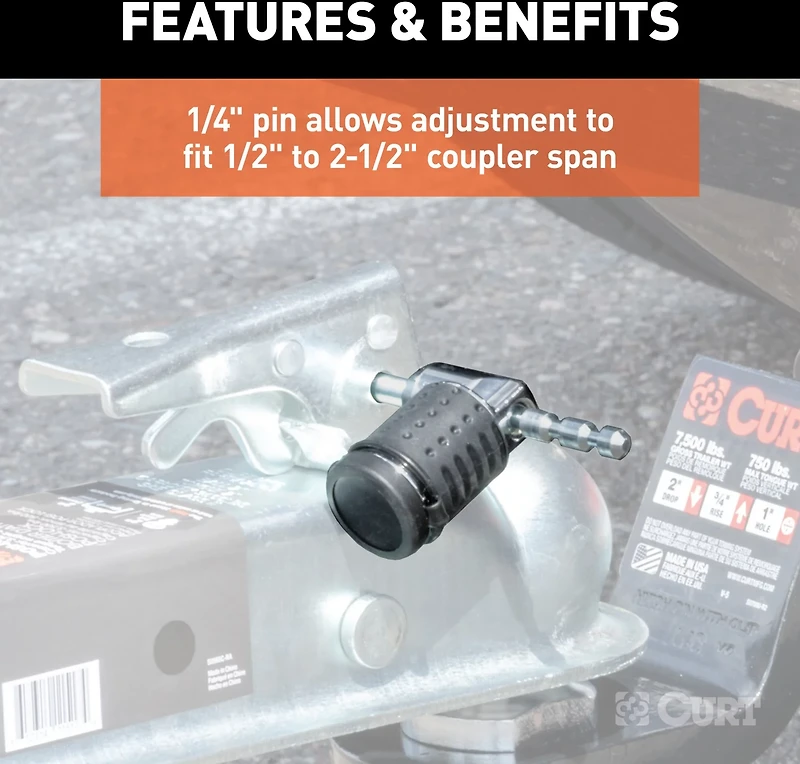 CURT Hitch and Coupler Lock Set