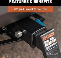 CURT .625 in Right Angle Hitch Lock