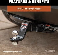 CURT 2 in SQ Ball Mount Pack