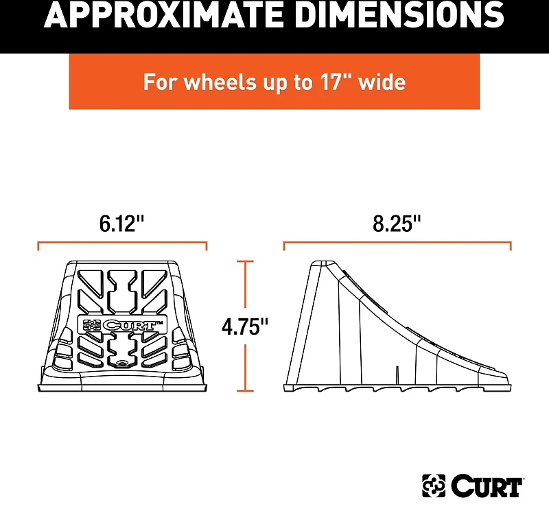 CURT Wheel Chock Pair
