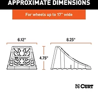 CURT Wheel Chock Pair