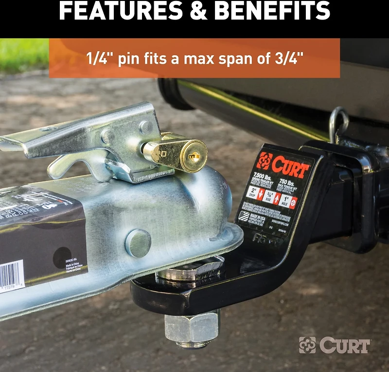 CURT Brass Coupler Lock