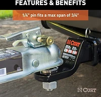 CURT Brass Coupler Lock