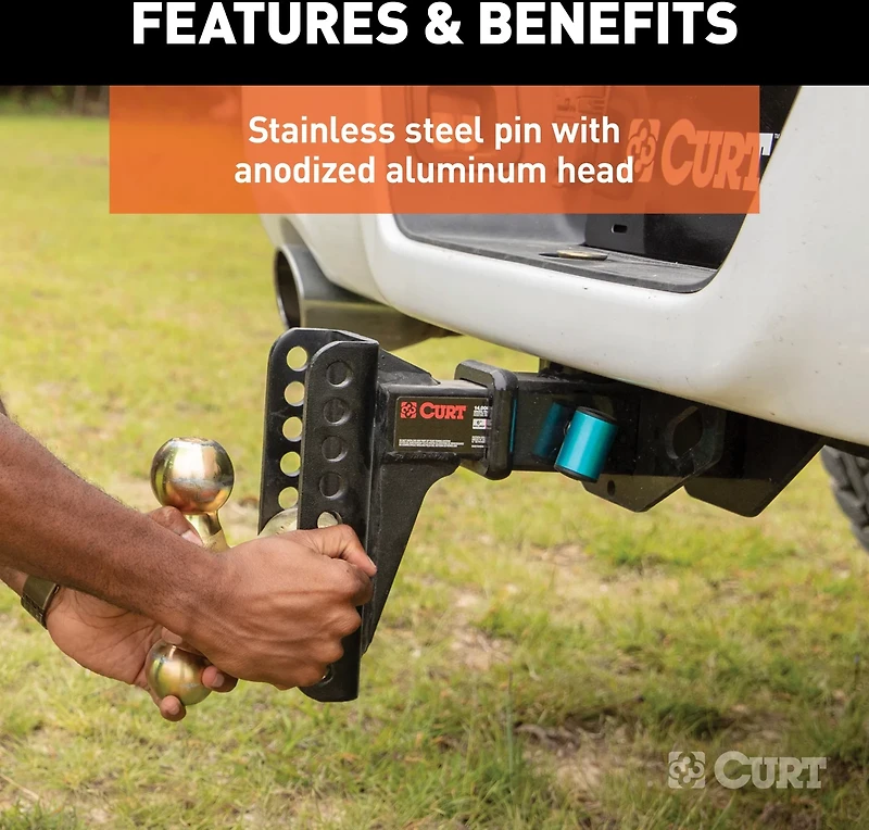 CURT .625 in Right Angle Hitch Lock