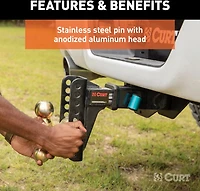 CURT .625 in Right Angle Hitch Lock