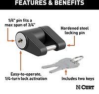 CURT .875 in Span Coupler Lock