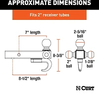 CURT Multi-Ball Mount with Hook