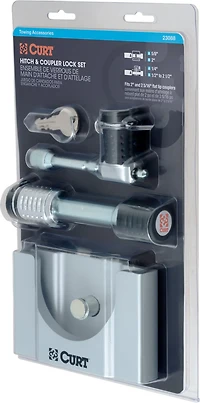 CURT Hitch and Coupler Lock Set