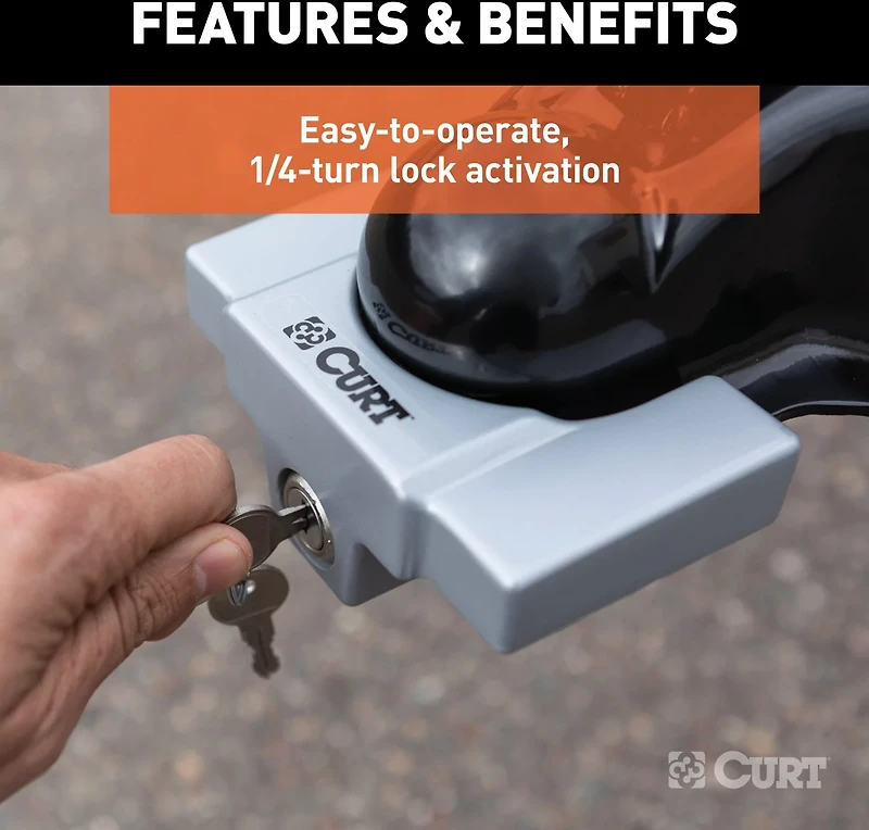 CURT Hitch and Coupler Lock Set
