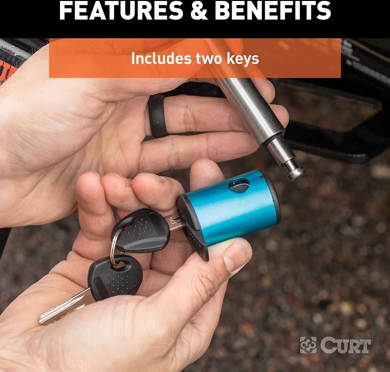 CURT .625 in Right Angle Hitch Lock